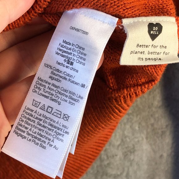 Madewell Women's XXS Claireview Hoodie Sweater Maple Glow NC682 MSRP $90 - Picture 4 of 14